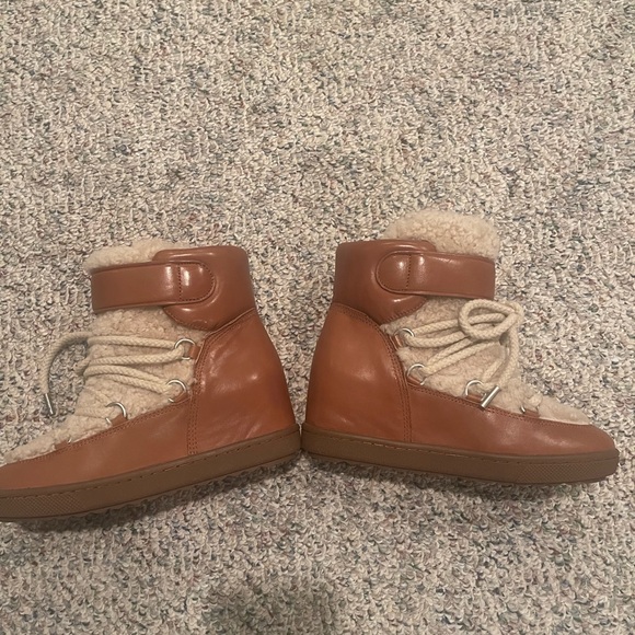 ❤️Final Price❤️Coach Monroe Shearling Saddle Leather Bootie - Picture 9 of 12